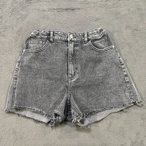 Art Class High Rise Black Acid Washed Denim Jeans Casual Shorts Youth Size XXL